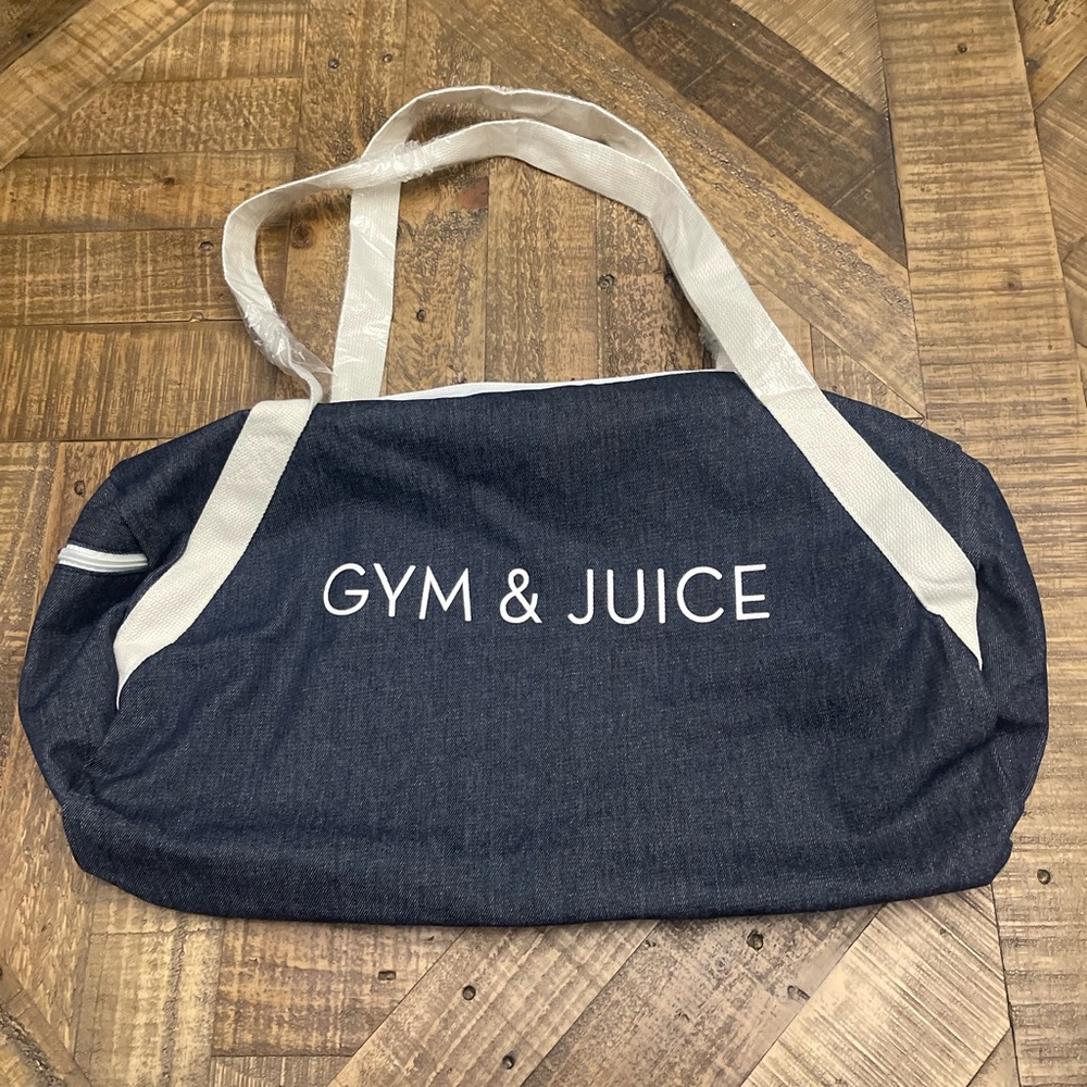 Gym & Juice Denim Duffle Bag
